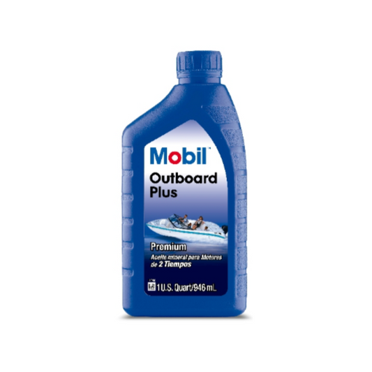 Aceite Mobil Outboard Plus en Cuarto