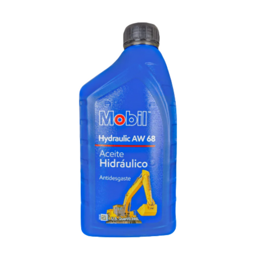 Aceite Mobil Hydraulic AW 68 en Cuarto